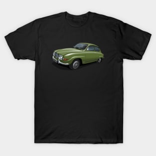 1971 Saab 96 saloon in verona green T-Shirt